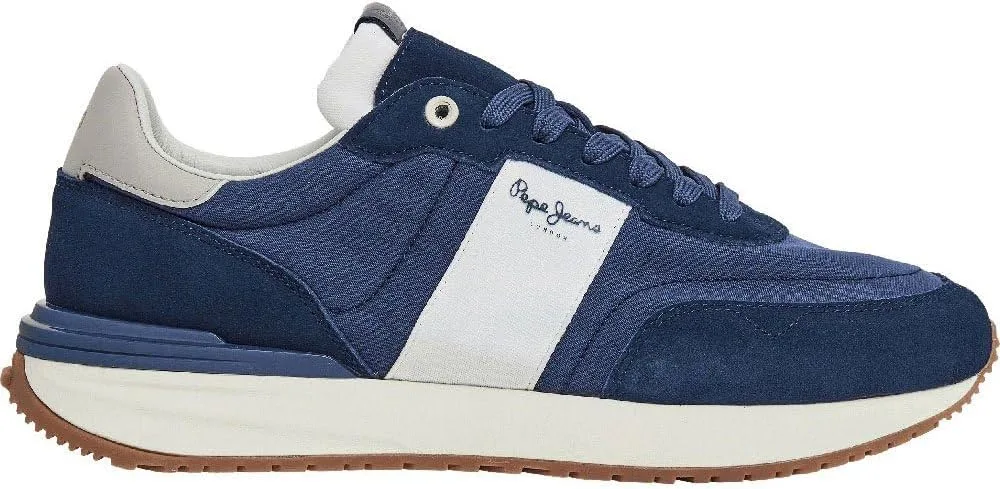Кроссовки PEPE JEANS LONDON Buster Tape Trainers, темно-синий