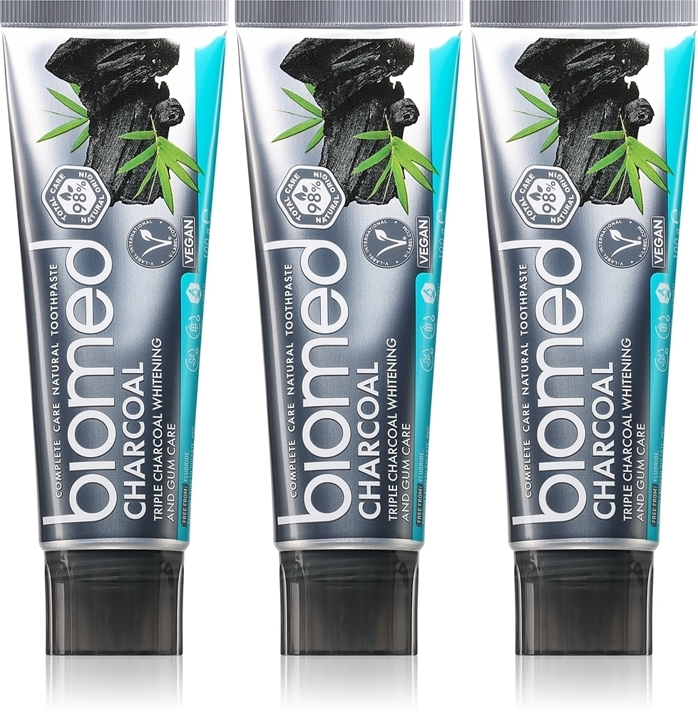 

Отбеливающая зубная паста с активированным углем Biomed, 100 гр