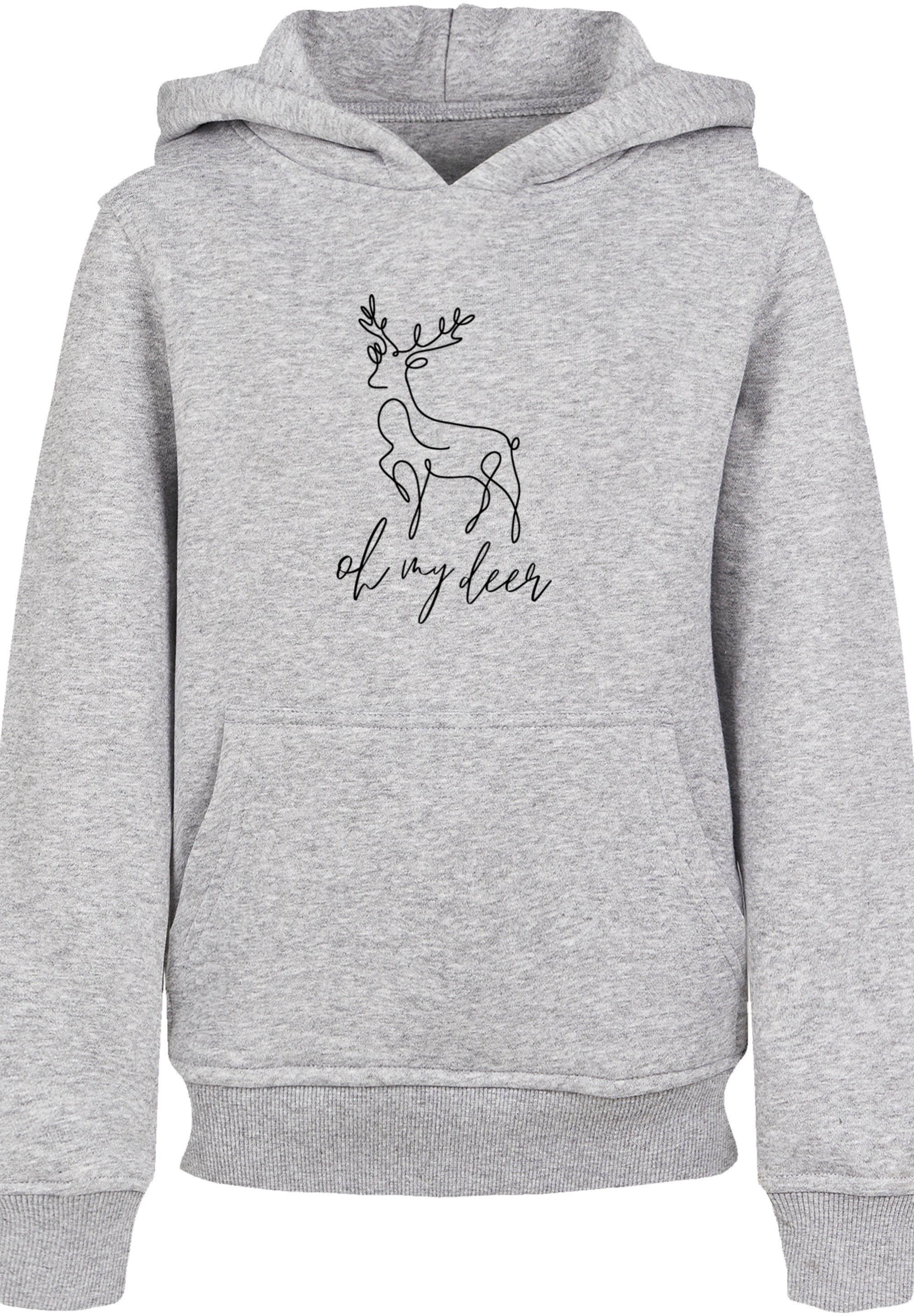 

Пуловер F4NT4STIC Hoodie Winter Christmas Deer, цвет grau meliert