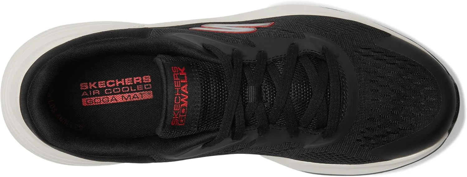 Мужские кроссовки Skechers Go Walk Max Walker - Август, черный/красный — фото 4
