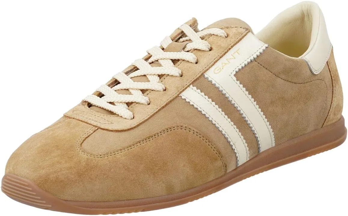 Мужские низкие кроссовки GANT 32633278/G148 из замшевой кожи в бежевой цветовой гамме - Размер 40