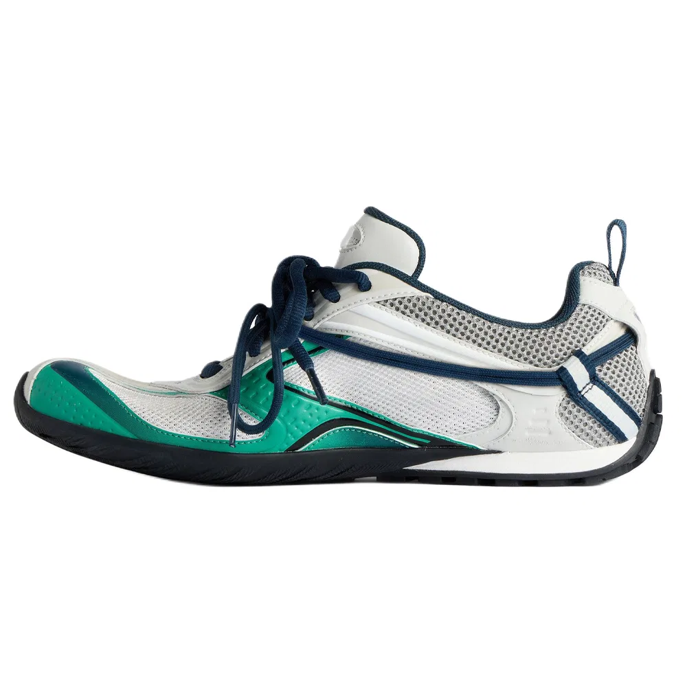 Кроссовки с градиентом Balenciaga Radar Low Green & Black — фото 3