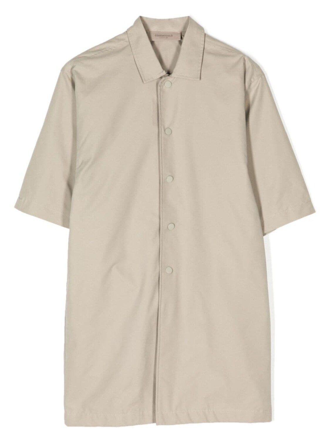

FEAR OF GOD ESSENTIALS KIDS куртка-рубашка на пуговицах с тисненым логотипом, зеленый