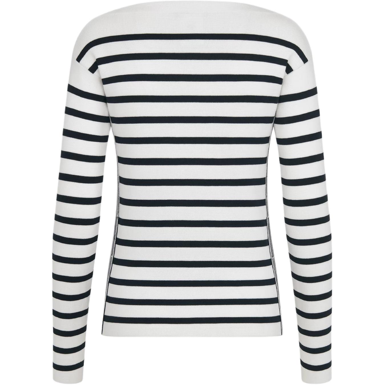 DIOR SS25 Вязаный свитер Women's Blue White — фото 3