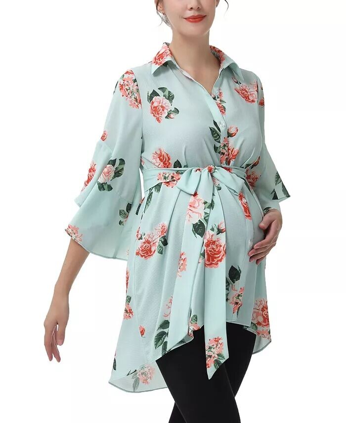 

Рубашка для кормления грудью с поясом для беременных kimi + kai, синий