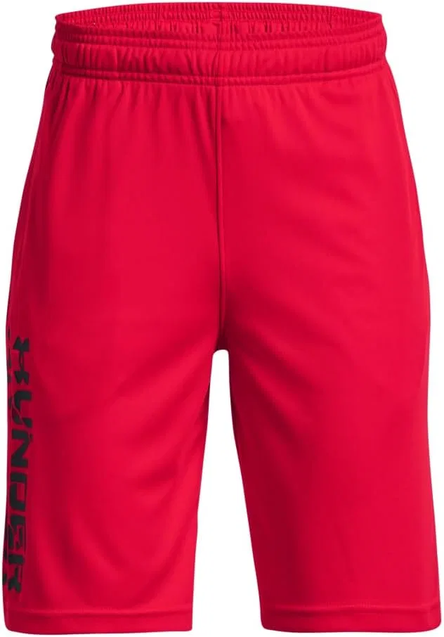 Детские шорты Under Armour Prototype 2.0 Wordmark, (600) Red//Black