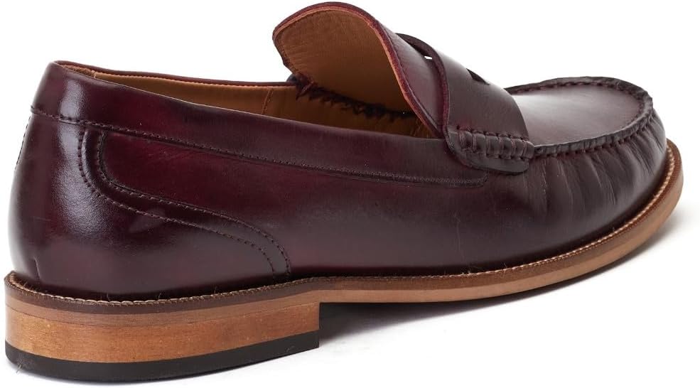 Лоферы Washed Bordo Garfield от Base London, Bordeaux — фото 2