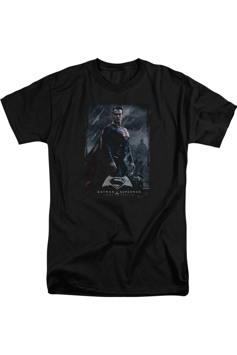 

Футболка с коротким рукавом для взрослых с супергероями Batman V Superman Supere Poster / футболка Gildan, черный