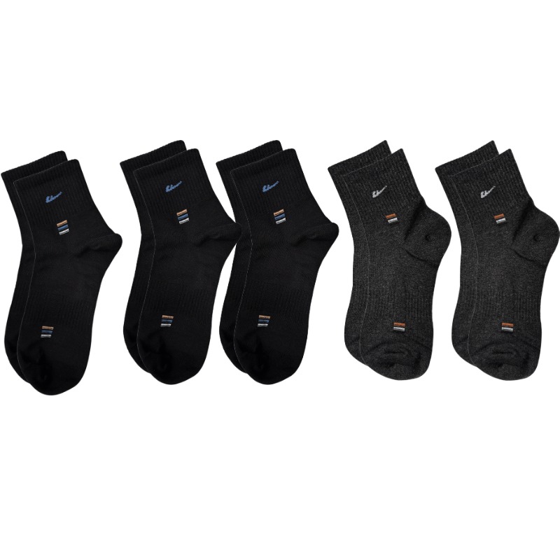 

Носки Crew Unisex 5 Pack WARRIOR, 5 pack (3 черный+2 темно-серый)