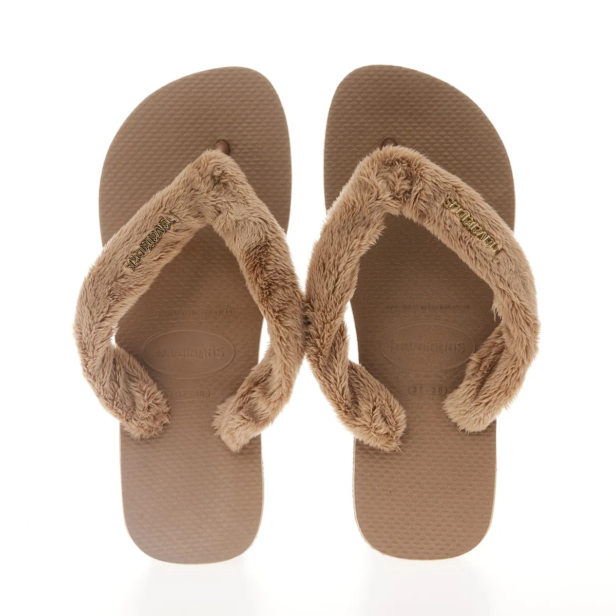 

Женские шлепанцы Top Home Fluffy Havaianas, коричневый