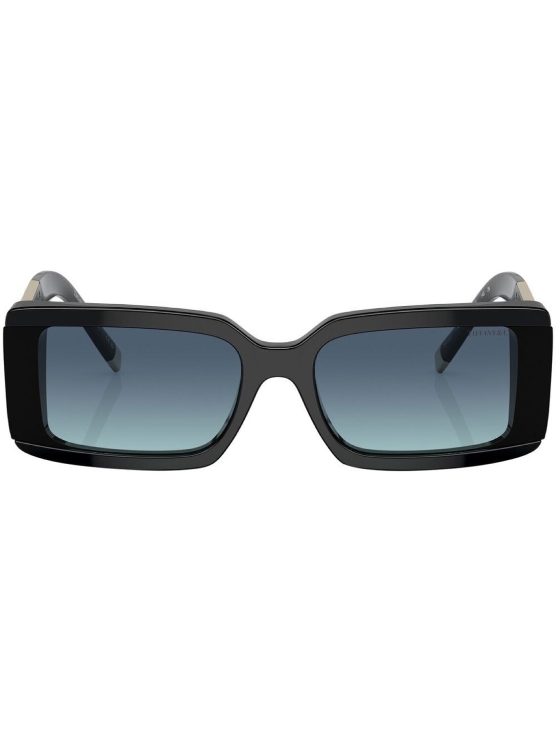 

Tiffany & Co Eyewear солнцезащитные очки в прямоугольной оправе, черный