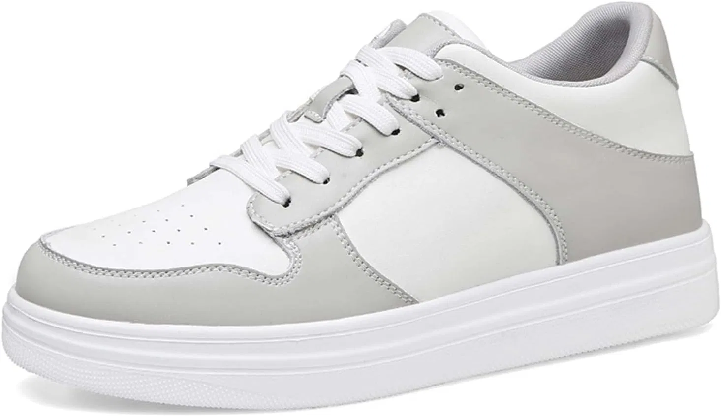 Туфли Herren Schuhe In Größe 45 Lässige Weiße Mit Dicker Innensohle Für Komfort Stil Perfect Für Jeden Achillessehne Schuhe Туфли Herren 38 Jungen Trainingsschuhe Damen Fitnessstudio WVONIF, Grau