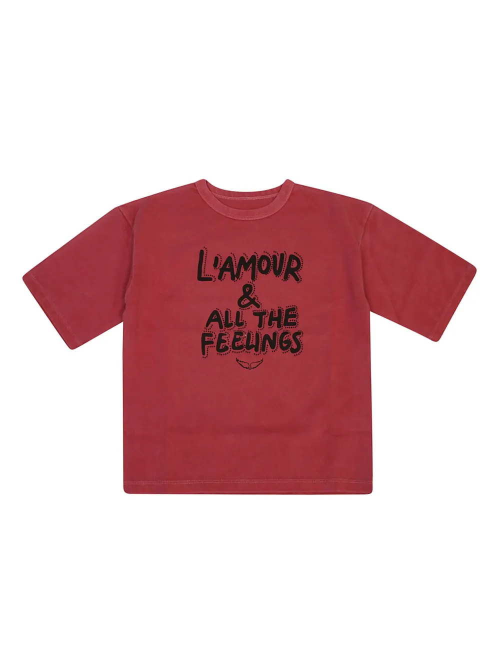

Футболка с графичным принтом Zadig & Voltaire Kids, красный
