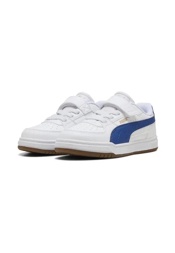 Кроссовки детские Puma Caven iii ac+ ps, белый-королевский синий-жевательная резинка — фото 2