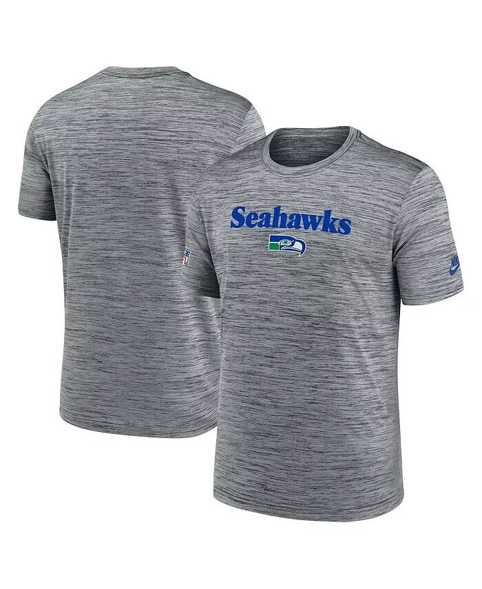 

Мужская серая футболка Seattle Seahawks Velocity Alternate Logo Performance Nike
