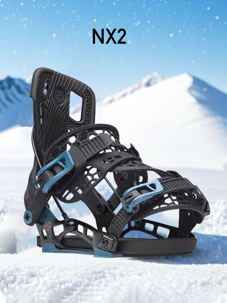 

Nidecker Быстросъемное крепление для мужского сноуборда, NX2 синий с черной пряжкой, размер L