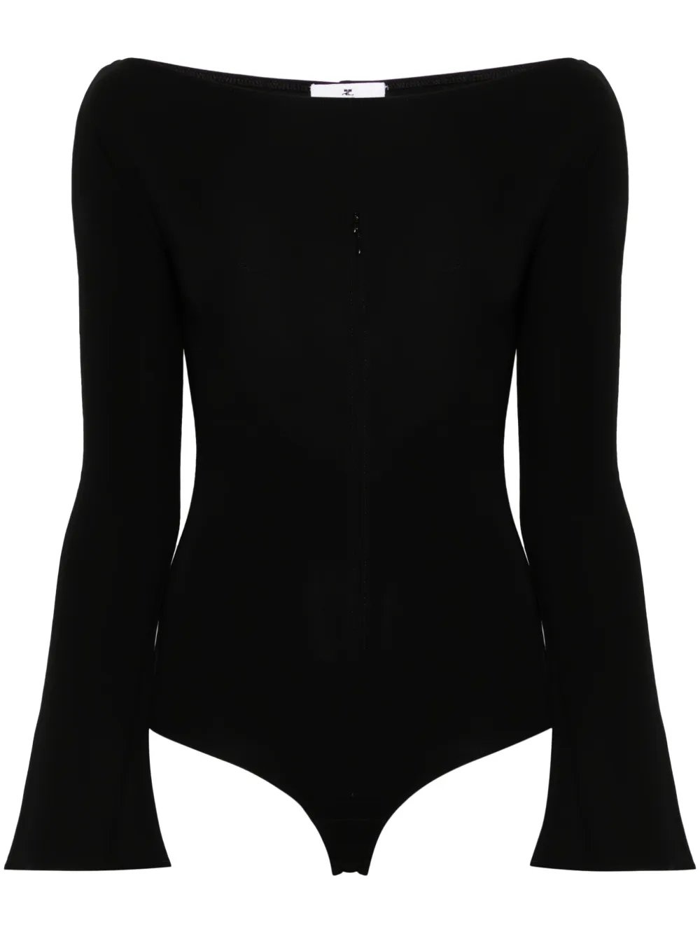 

Боди с молниями Courrèges, черный