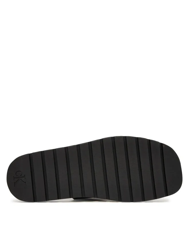 Calvin Klein Мюли, квадратные формованные сандалии Db Lth HM0HM02234, черные — фото 4