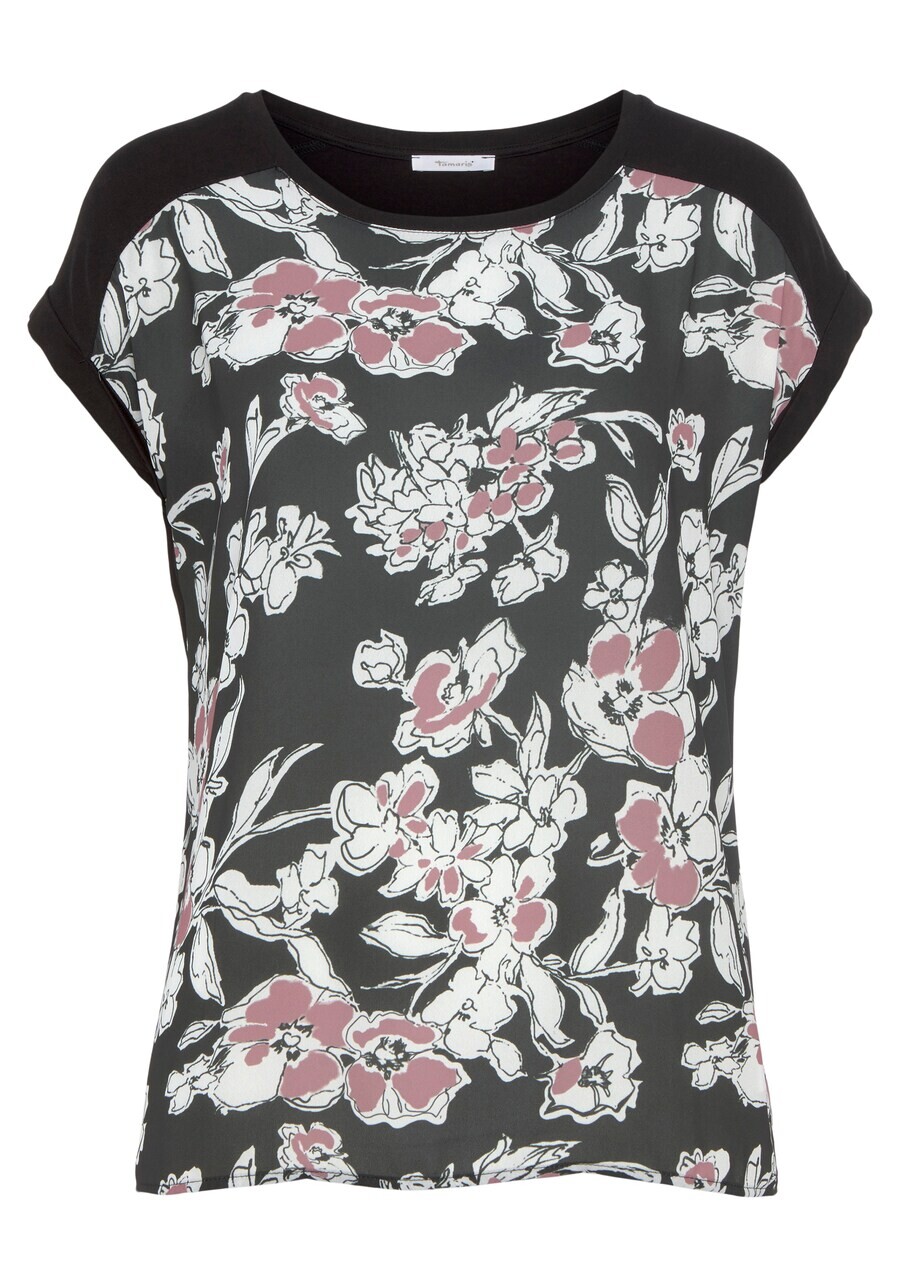 

Блузка с коротким рукавом Tamaris Blouse, черный