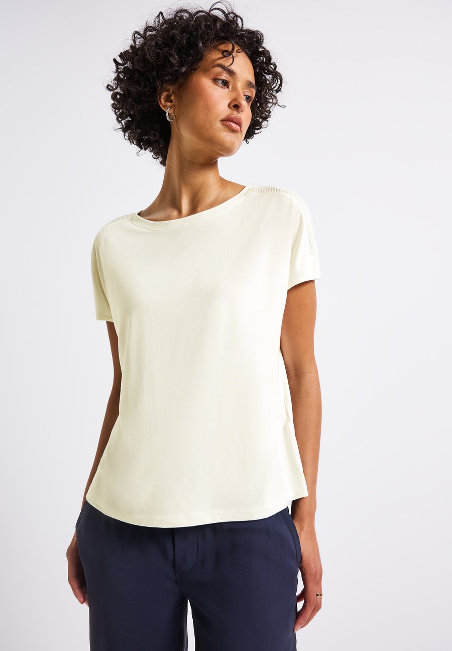 

Футболка Street One MIT DETAIL, Weiß/Off-White, Белый, Футболка Street One MIT DETAIL, Weiß/Off-White