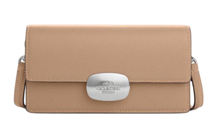 

Сумка через плечо eliza из коровьей кожи, маленькая женская сумка кроссбоди taupe COACH