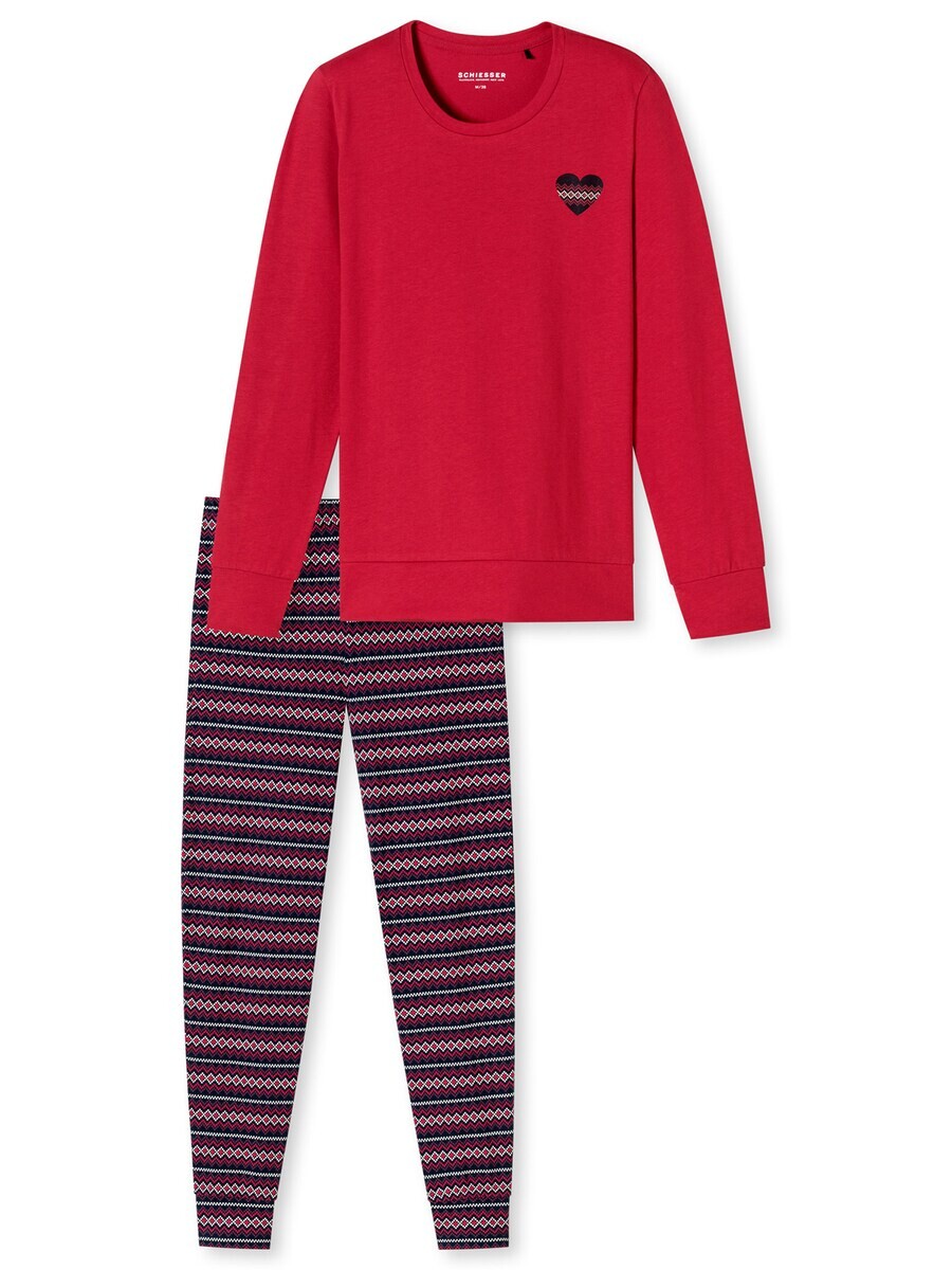 

Пижама SCHIESSER Pajama Family, красный