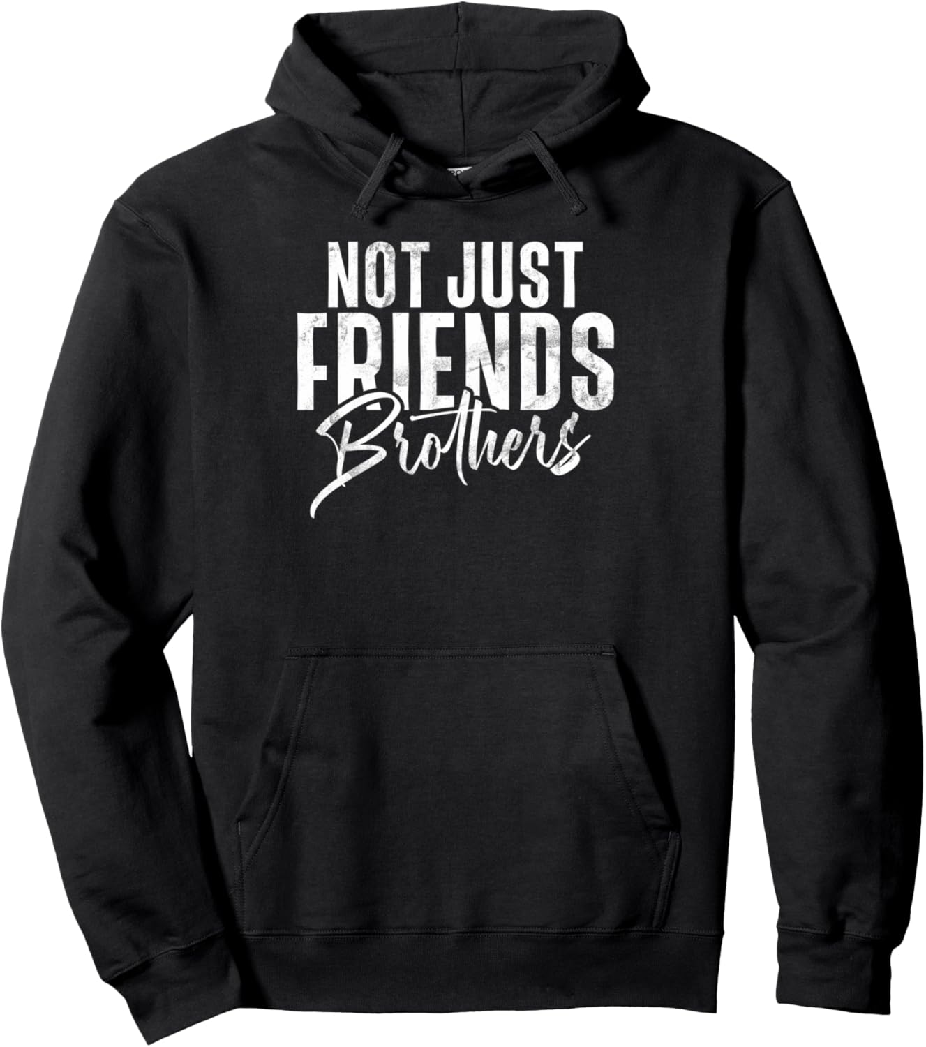 

Худи Not Just Friends Brothers Brother Gifts, черный