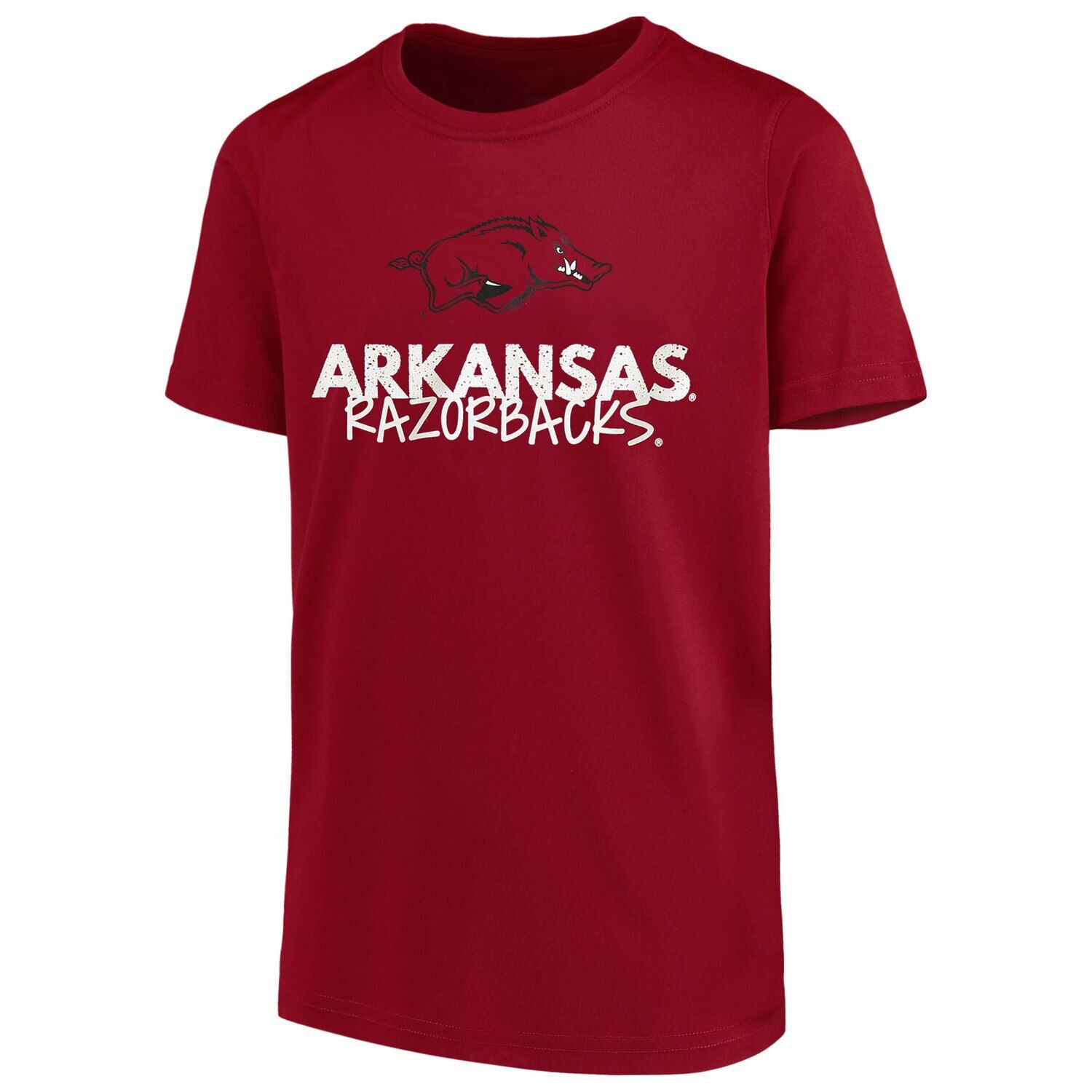 Футболка с круглым вырезом Youth Cardinal Arkansas Razorbacks Unbranded — фото 4