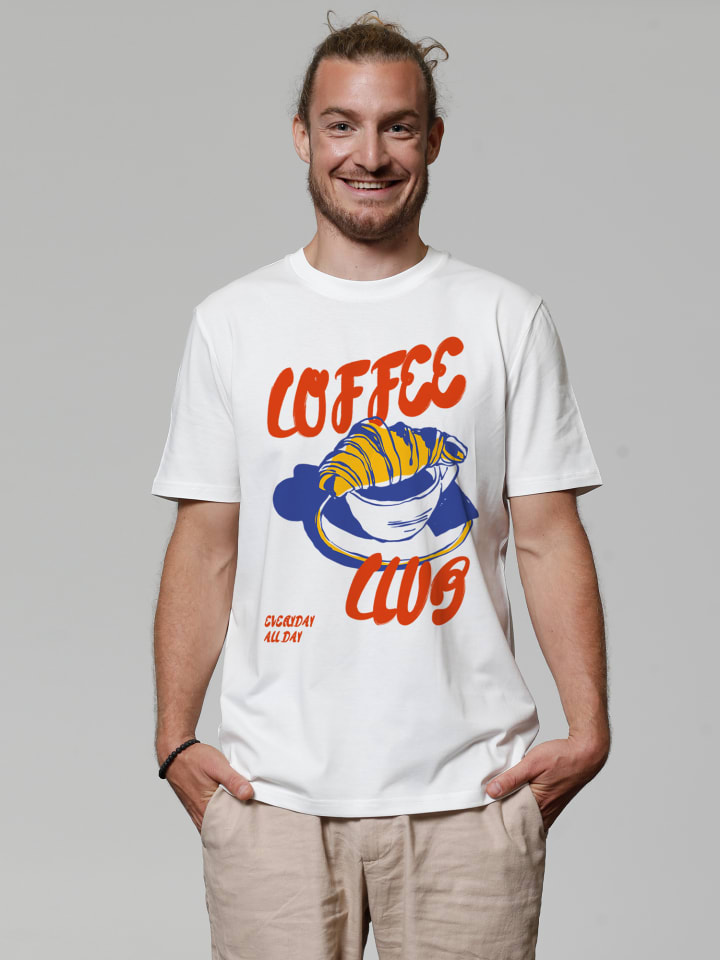 

Футболка wat Apparel T-Shirt Coffee club, белый