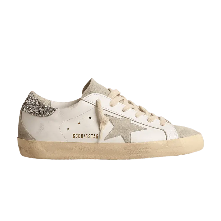 Кроссовки Golden Goose Golden Goose Wmns Superstar 'White Ice Silver Glitter', белый