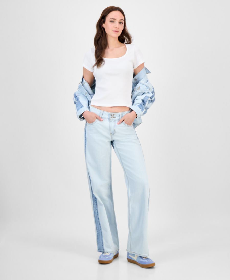 

Женские джинсы Superlow прямого кроя свободного кроя Levi's, Stripe Hype