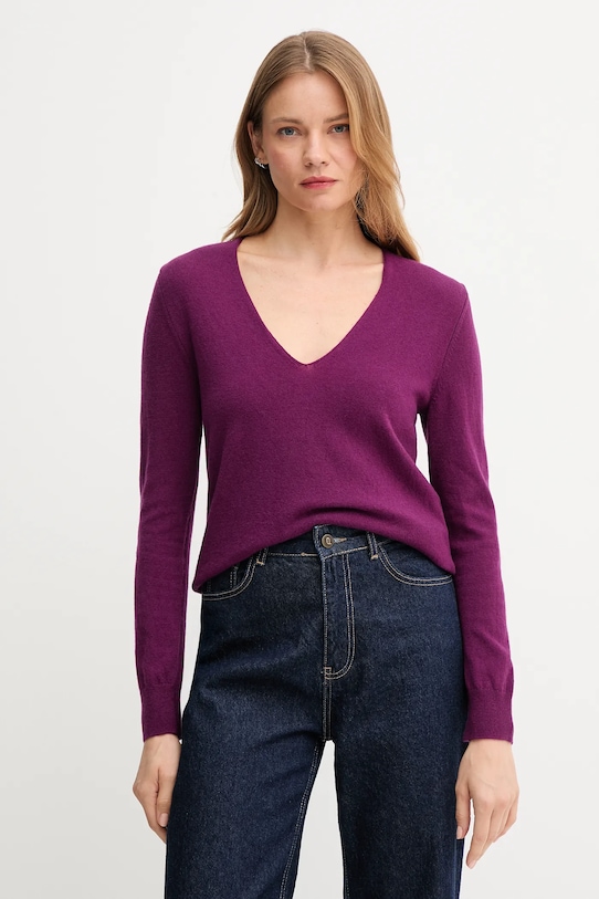 

Шерстяной свитер United Colors Of Benetton, фиолетовый