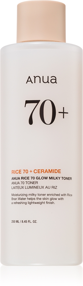 

Увлажняющий тоник Rice 70+ Glow Milky Toner с осветляющим эффектом Anua, 250 мл