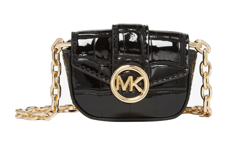 

MICHAEL KORS Женская черная поясная сумка из искусственной кожи для наушников