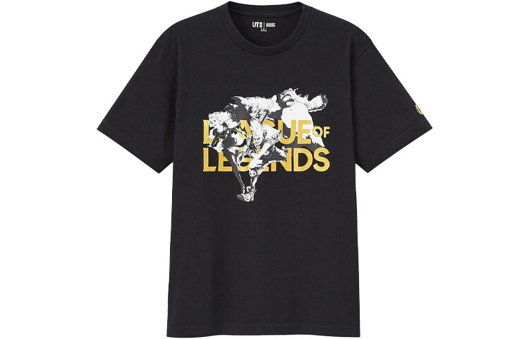 

UNIQLO Футболка унисекс, цвет Black