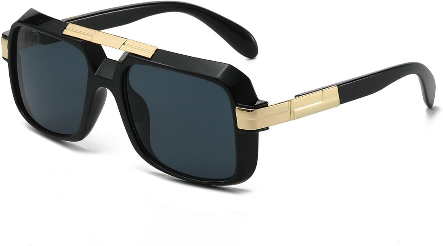 

Модные женские солнцезащитные очки большого размера, винтажные синие солнцезащитные очки в стиле ретро для вождения и занятий спортом на открытом воздухе, мужские квадратные солнцезащитные очки N45 mincl, Black