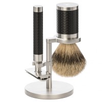 

Бритва rocca 3 tlg rasierset silberspitz, griff schwarz Muehle, количество 1 шт.