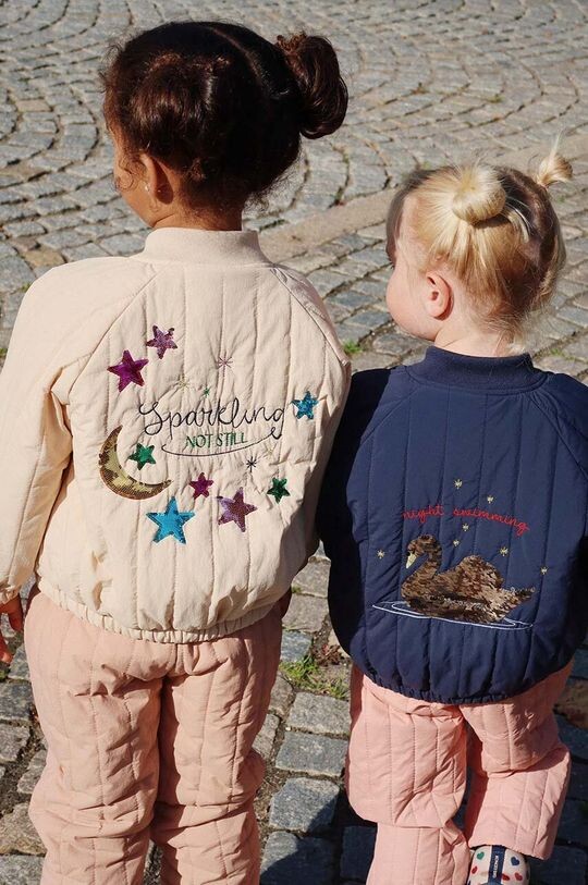 

Бомбер JUNO SEQUIN BOMBER JACKET Konges Sløjd, бежевый