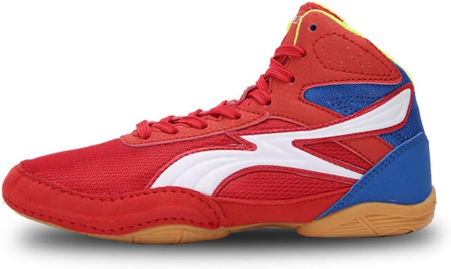 

Профессиональные, легкие и дышащие борцовские кроссовки и боксерки для маленьких и больших детей Ybberik, красный