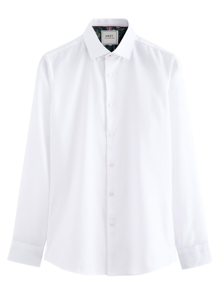 

Повседневная рубашка Next Regular fit Button Up Shirt, белый