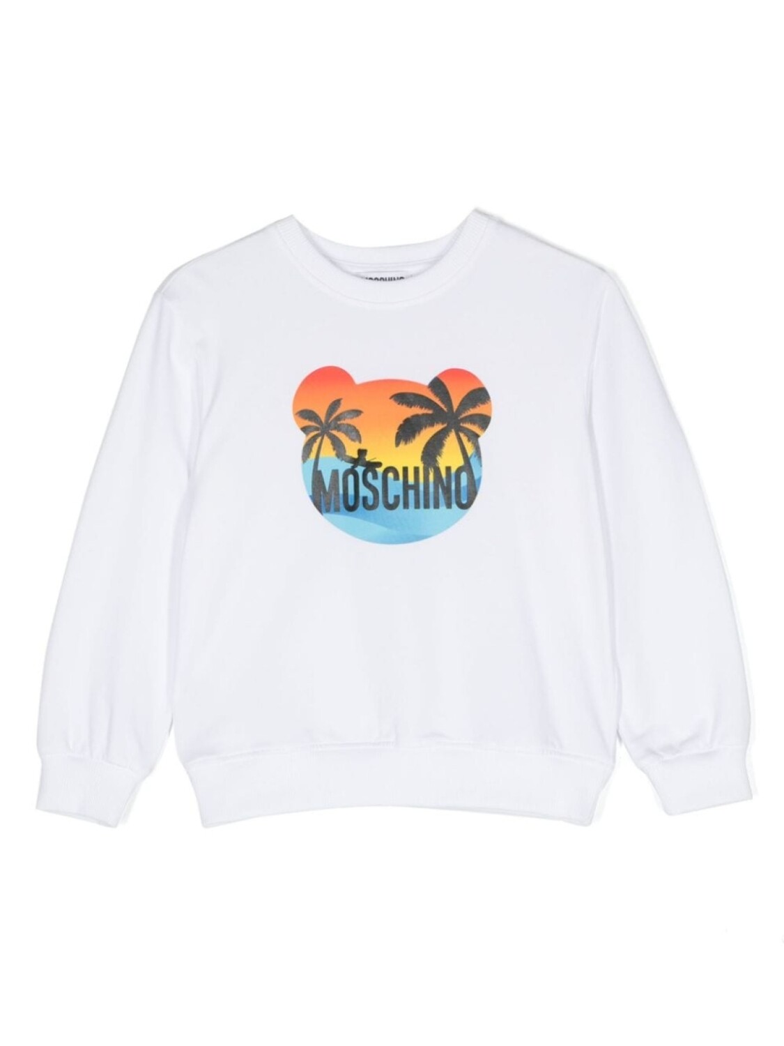 

Moschino Kids толстовка с логотипом, белый