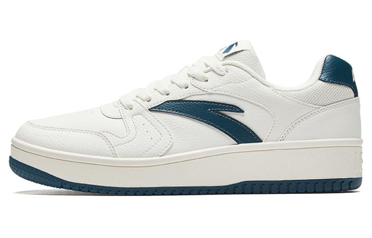 

Anta Small Inspiration Противоскользящие и износостойкие легкие низкие скейтбордские кроссовки мужские бело-зеленые, цвет: белый слоновой кости/бледный голубовато-зеленый