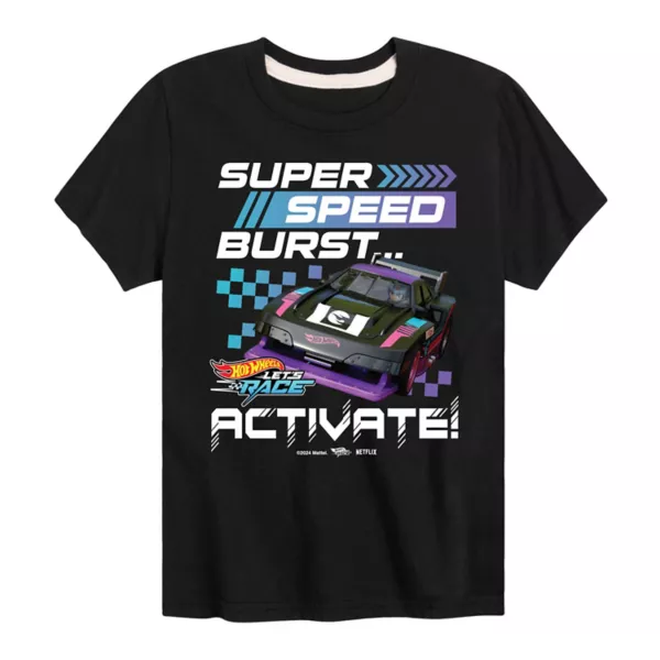 

Футболка для мальчиков 8-20 лет с принтом "Super Speed Burst" Hot Wheels, черный
