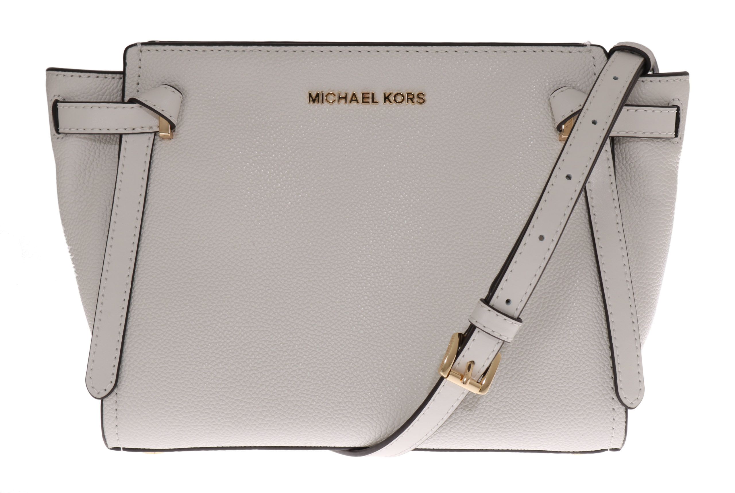 

Шикарная белая кожаная сумка через плечо CASSIE Michael Kors