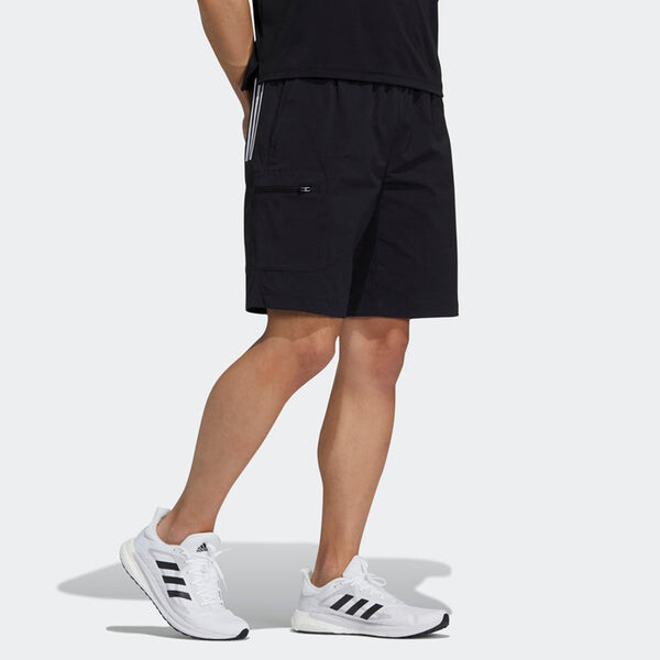 Шорты короткие 3s беговые спортивные шорты Adidas, черный — фото 4
