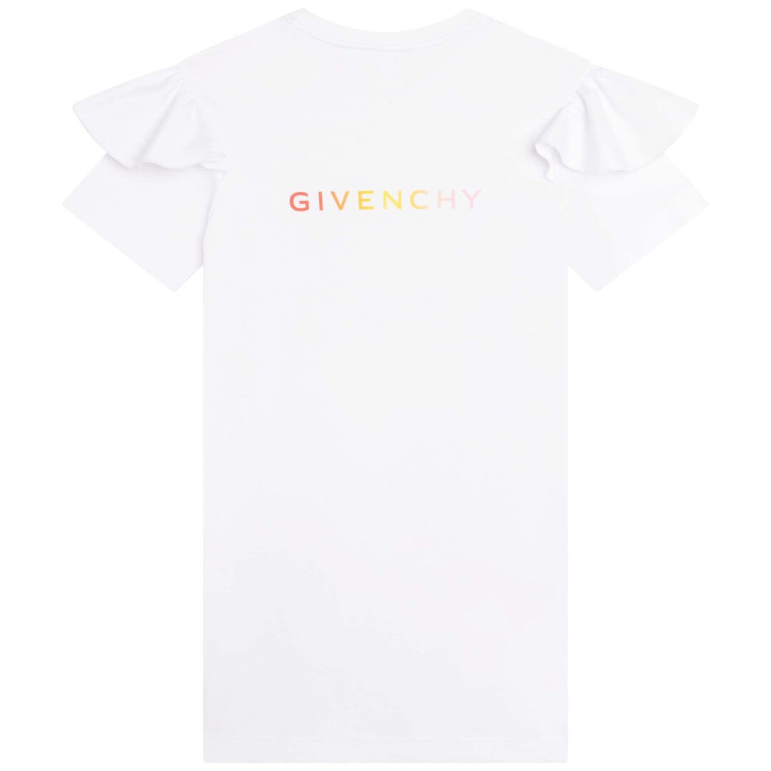 

Белое платье с логотипом Givenchy, белый