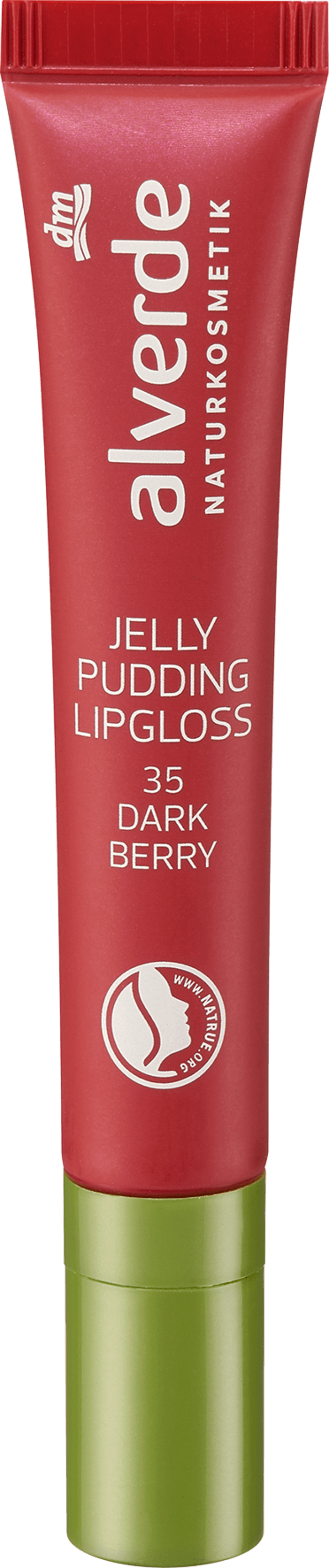 

Блеск для губ alverde NATURKOSMETIK Lipgloss Jelly Pudding 35 Dark Berry, 10 ml