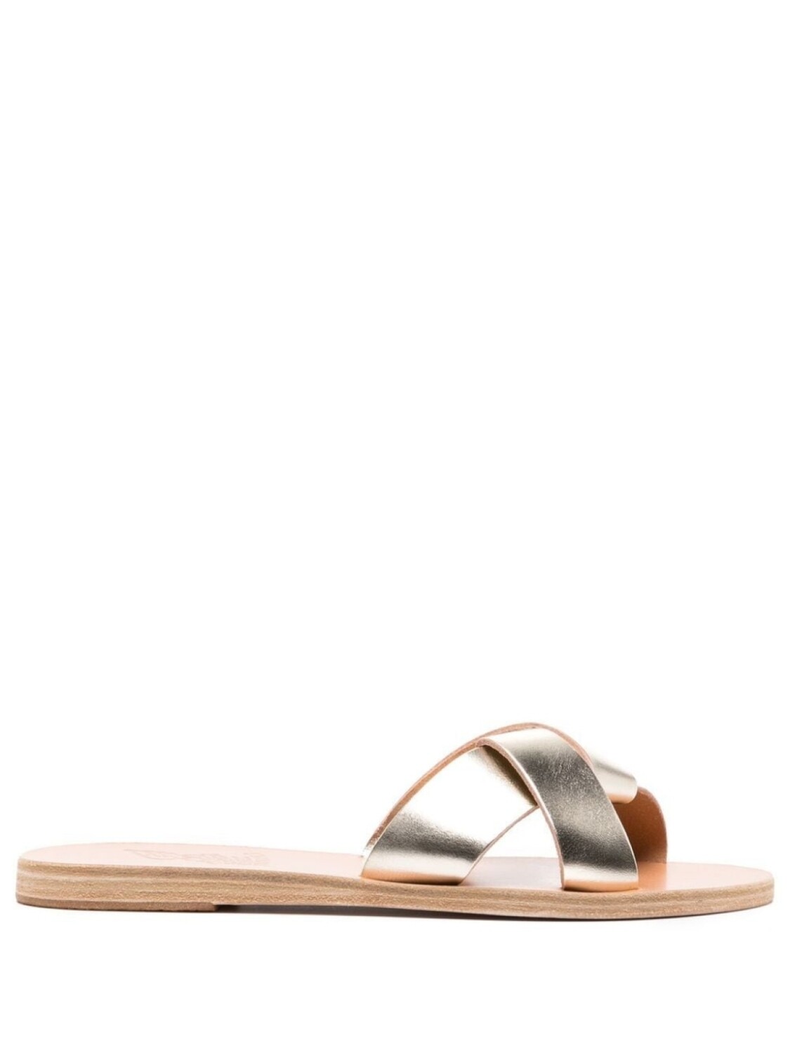 Ancient Greek Sandals босоножки Crosta с эффектом металлик, серебристый