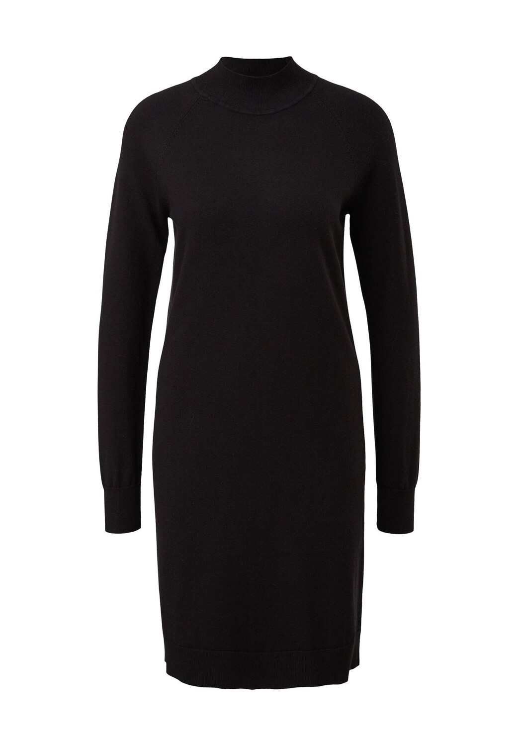 

Платье трикотажное длиной до колена, воротник стойка, женское comma,, цвет Grey Black