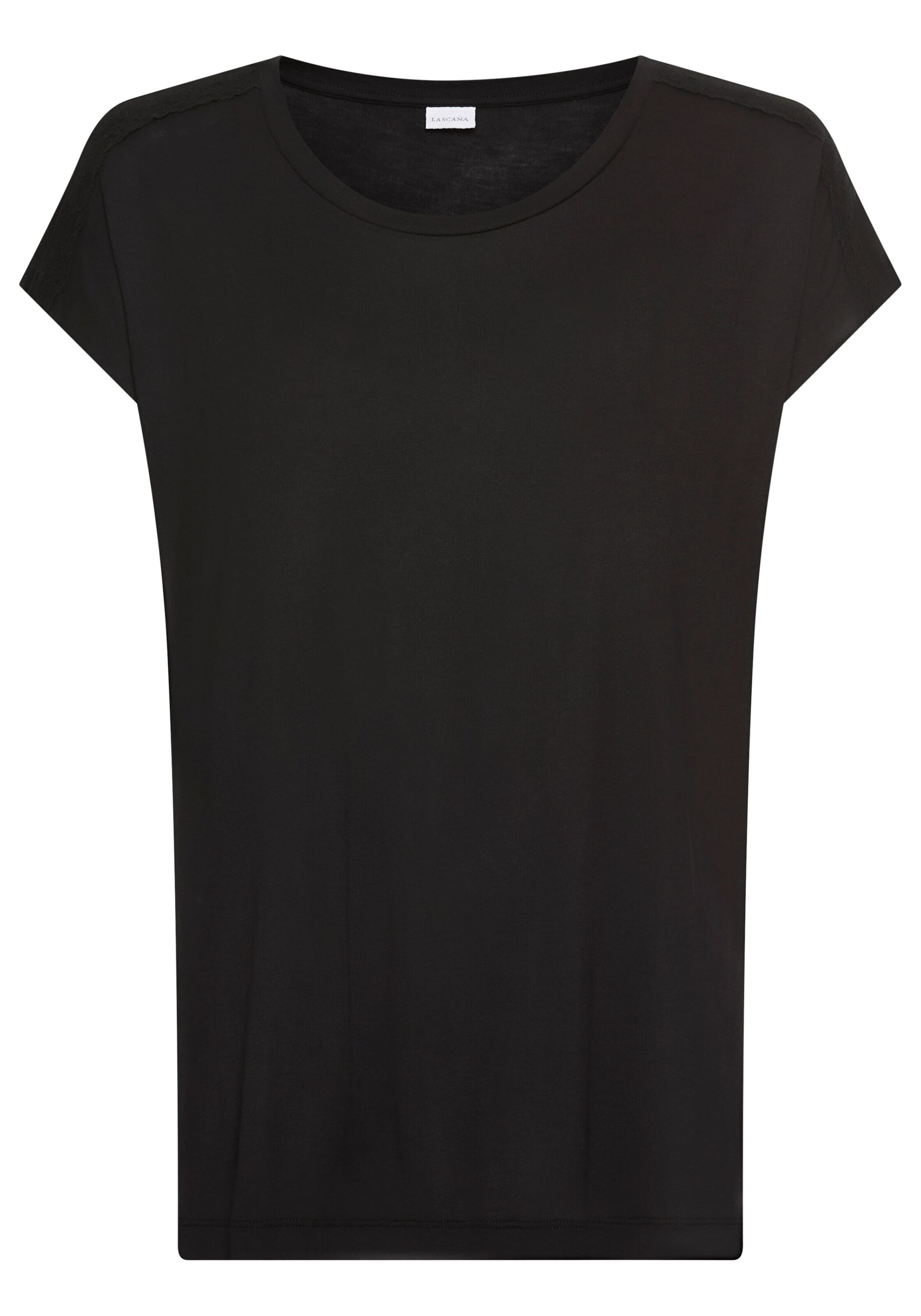 

LASCANA Пижамная рубашка в черном цвете